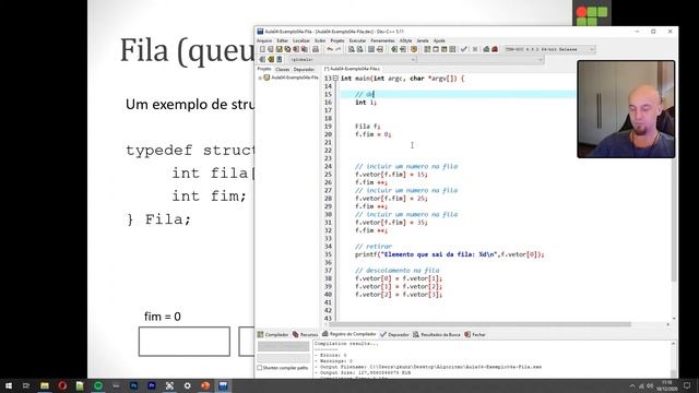 Fila em Linguagem C (queue) (Aula Completa) смотреть онлайн