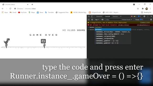 Chrome Dino Game Script Editing For Completing It.part 1 смотреть онлайн