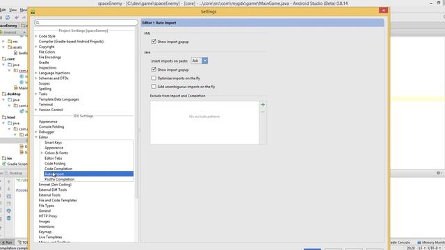 What is the shortcut key or how to enable the Auto import in Android Studio смотреть онлайн