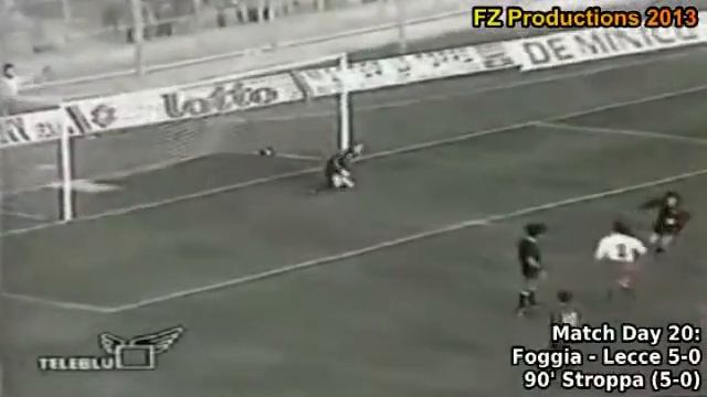 Serie A 1993-1994, day 20 Foggia - Lecce 5-0 (Stroppa goal) смотреть онлайн