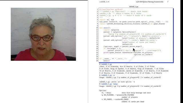 Lab440 optparse Parsing Frameworks solution смотреть онлайн