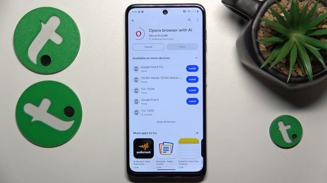 How to Install the Opera Browser App on MOTOROLA Moto G54 смотреть онлайн