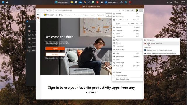 Start11 Win11 Edge create app from website drag icons issue смотреть онлайн