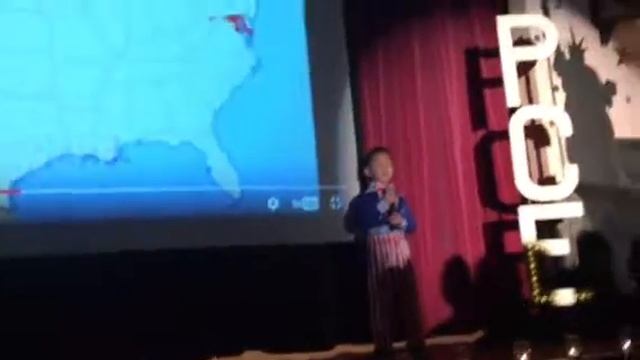 Kindergartener Brandon singing the Fifty State Song Talent Show смотреть онлайн