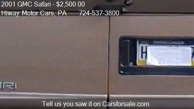 2001 GMC Safari Passenger Van AWD SLT - for sale in Latrobe, смотреть онлайн