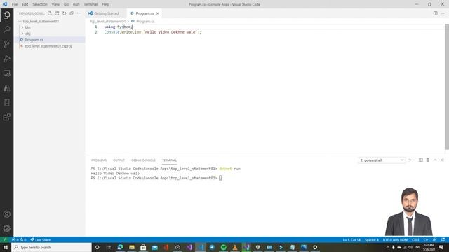 CSharp 101 || C# 101 Trick 03 || Top Level Statements || हिंदी में смотреть онлайн