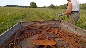 БЕРЕГ РЕКИ/УСЕЯН ТРОСАМИ/ЦЕПИ/ЖЕЛЕЗО/МЕТАЛЛ ЕСТЬ/БЕРЁМ ВСЁ/ЧАСТЬ-3 #КопМеталлавлесу #металлокоп