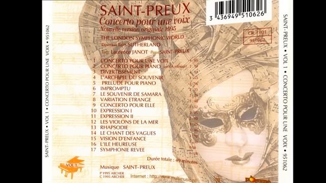 Saint-Preux - Concerto Pour Une Voix (1969) - Les Violons De La Mer
