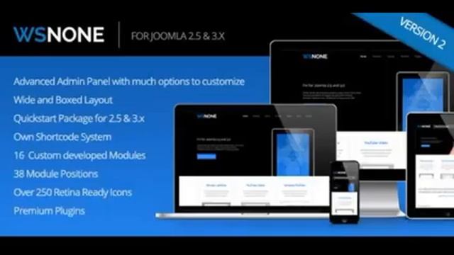Preview WS-None | Responsive and Clean Joomla Template смотреть онлайн