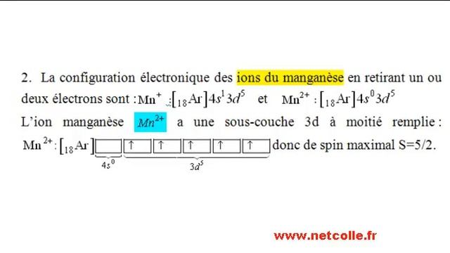 Exercice corrigé et vidéo sur le manganese et le chrome.mp4 смотреть онлайн