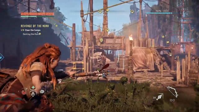 Horizon Zero Dawn - Revenge of the Nora - Clear the 3 camps смотреть онлайн