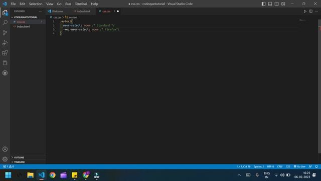 Non Copyable Text • HTML CSS • WebDev • codeayan смотреть онлайн