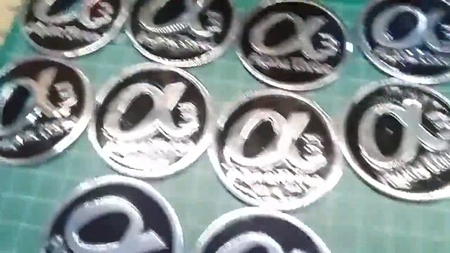 EMBLEM ALPHA TREE 2 DIMENSION STAINLESS STEEL CHROME HANDMADE EMBOSS KINCLONG LIMITED смотреть онлайн