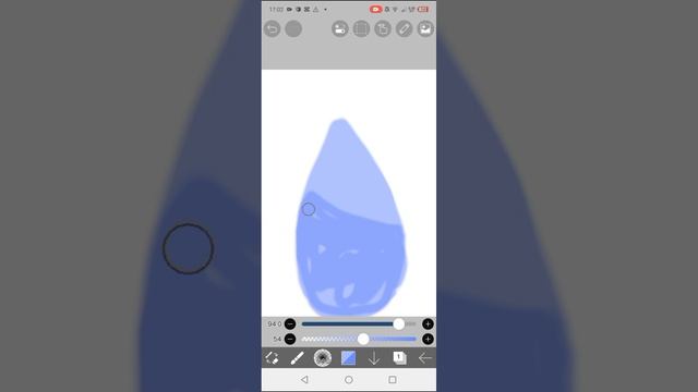 как правильно рисовать каплю в Ibis Paint X