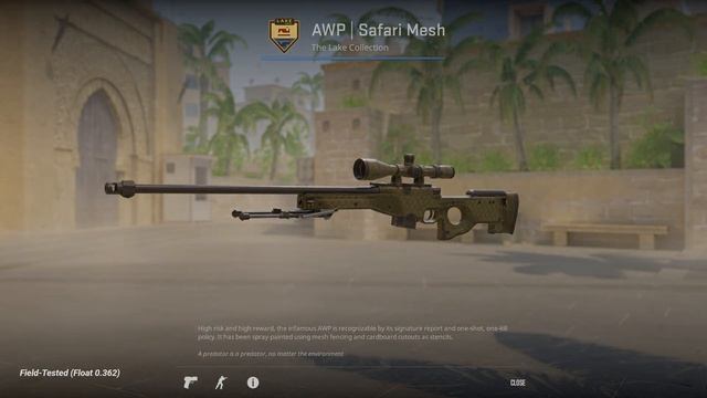 AWP | Safari Mesh, Field-Tested (Float 0.362) смотреть онлайн