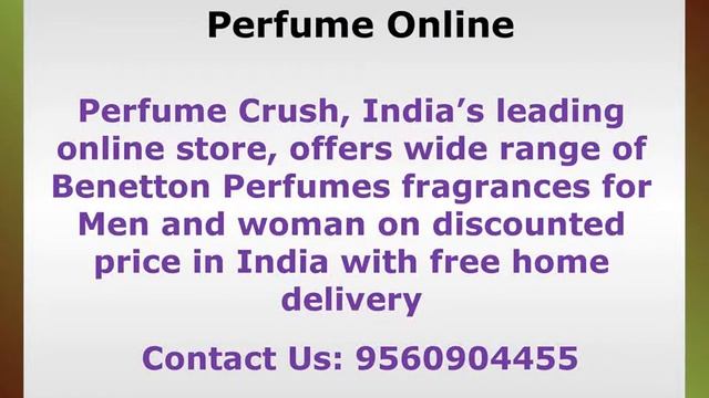 Benetton Perfumes For Men By Perfume Crush смотреть онлайн