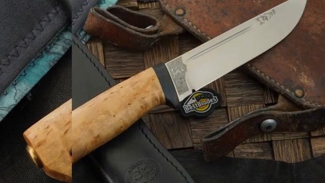 Туристический нож АиР Бекас, сталь 95Х18, рукоять карельская береза смотреть онлайн