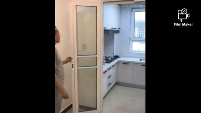 original door to save space.Оригинальная дверь для экономии пространства👍 смотреть онлайн