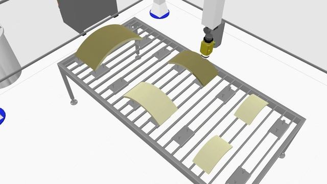 НОВОЕ линейный робот EMS красит выпуклые фасады
