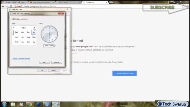How to fix Clock error 'Your clock is behind' Chrome || NET::ERR_CERT_DATE_INVALID смотреть онлайн