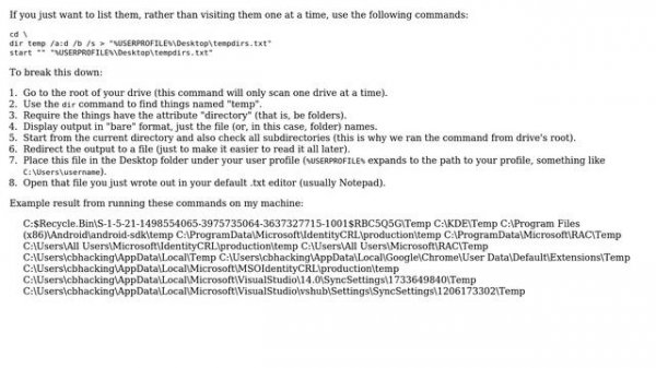 Batch to find all specific folders (2 Solutions!!)
