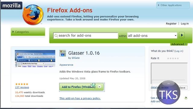 AeroFox - (720p) - The cool Vista Aero effect for FireFox - TKS HD (720p) смотреть онлайн
