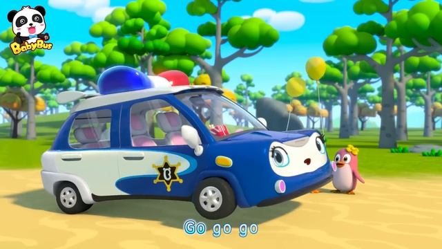 Brave Police Car - Polly | Monster Truck, Fire Truck | Cars for Kids | Kids Songs | BabyBus смотреть онлайн
