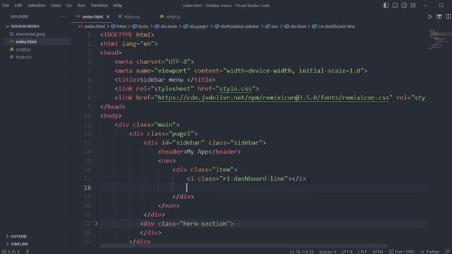 How to create a responsive sidebar menu using html , css and javascript || step by step || tutoria смотреть онлайн