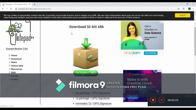 how to download notepad++ | html5 | web development series смотреть онлайн
