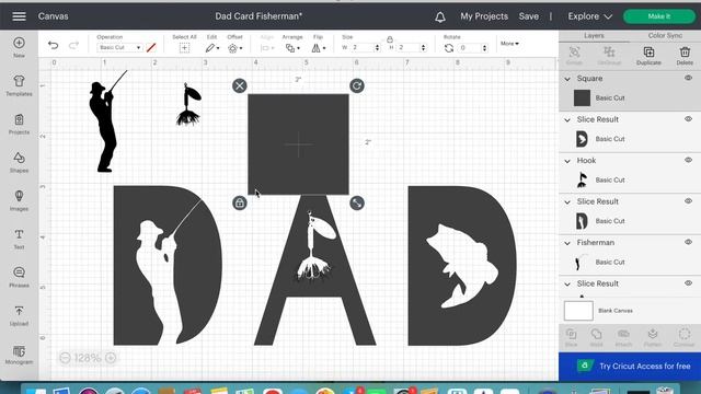 Fishing Themed Father's Day Gift Designed with Cricut Design Space смотреть онлайн