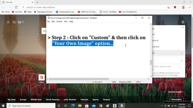 How to Set your Image on Microsoft Edge Background | Change Edge Background Image (Easy Way) смотреть онлайн
