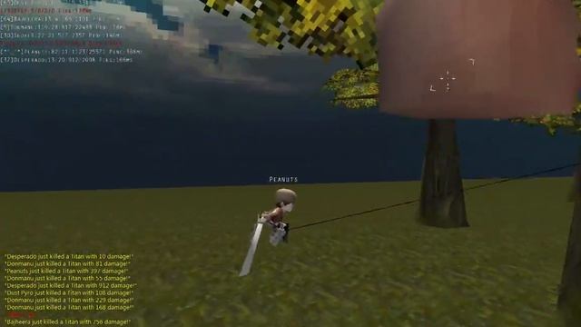 Hook onto a titan's sole xD in Aottg смотреть онлайн