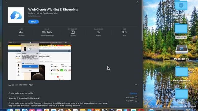 WishCloud Wishlist & Shopping Safari Extension App [MAC] Basic Overview - Mac App Store смотреть онлайн
