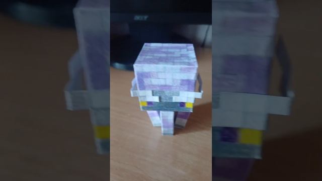 Бумажный майнкрафт Бриз из бумаги БЕЗ ПРИНТЕРА!!! #shorts смотреть онлайн