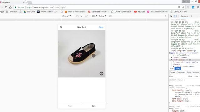 Instagram Hack upload image from your PC with chrome смотреть онлайн