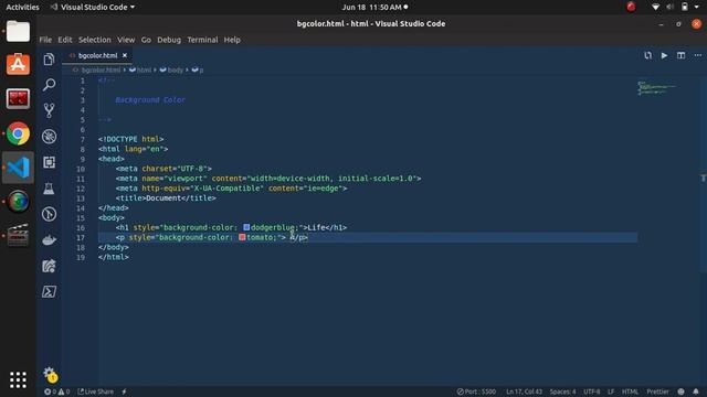 HTML: Background Color смотреть онлайн