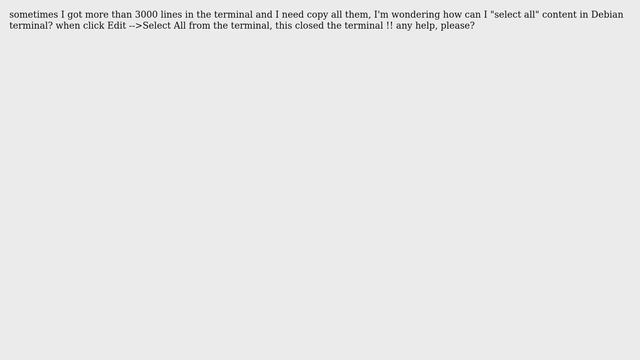 How to select text in terminal? (linux debian)? смотреть онлайн