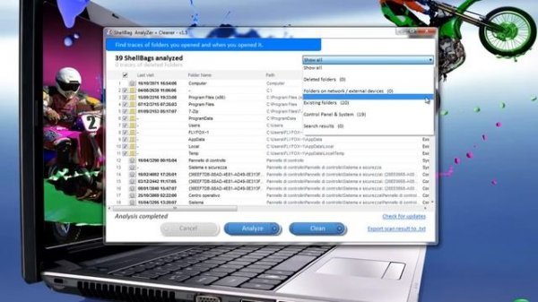 Shellbag Analyzer & Cleaner 1.5