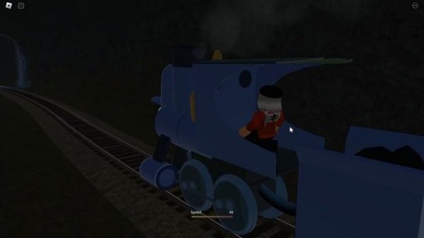 Playing the brave locomotive!