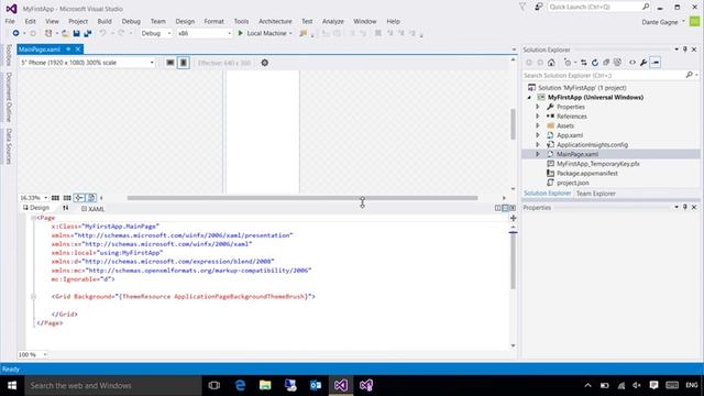 (2) Get started with your first Universal Windows app смотреть онлайн