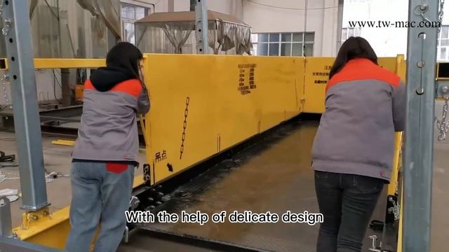 Retractable Crane Loading Deck 3200mm Width Galvanized For Construction смотреть онлайн