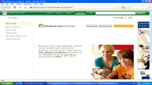 About Windows Live OneCare смотреть онлайн