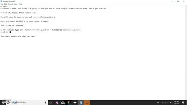 How to hack the dino game смотреть онлайн