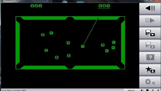 Snooker - Acorn Atom - emulador Pantheon 4.338 - testeado en Windows 7 x64 смотреть онлайн