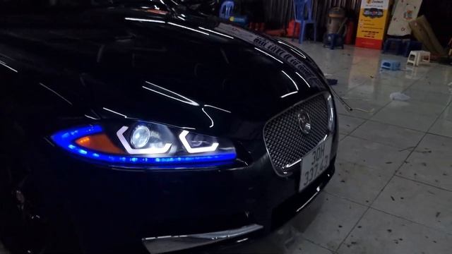 Jaguar XF Nâng cấp đèn - tăng sáng - Bi lazer - mí 3 màu Vòng chữ C Đôi смотреть онлайн