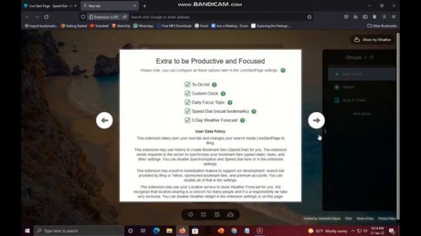 How to put a live wallpaper to Firefox web browser