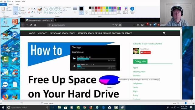 How to Take a Screenshot and Bring it Into Paint on Windows 10 смотреть онлайн