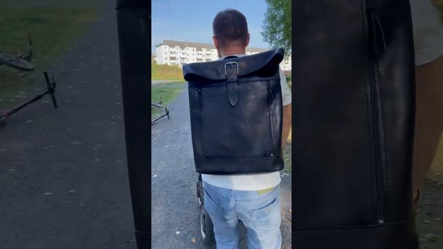 Рюкзак из натуральной кожи#shorts  #натуральнаякожа #заказ #подарок # #аксессуары #рюкзак #стиль