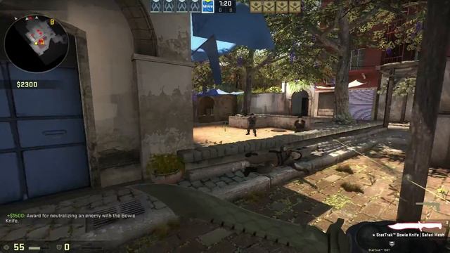 CSGO StatTrak™ Bowie Knife | Safari Mesh Factory New Showcase смотреть онлайн
