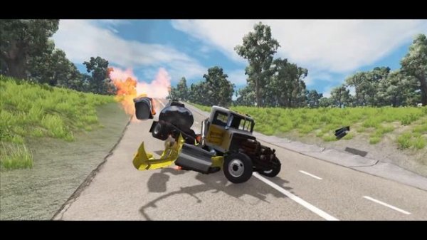 TRUCKS FLYING DOWNHILL, NO BRAKES!!! | ГРУЗОВИКИ ЛЕТЯТ СО СПУСКА, БЕЗ ТОРМОЗОВ!!! | BeamNG drive